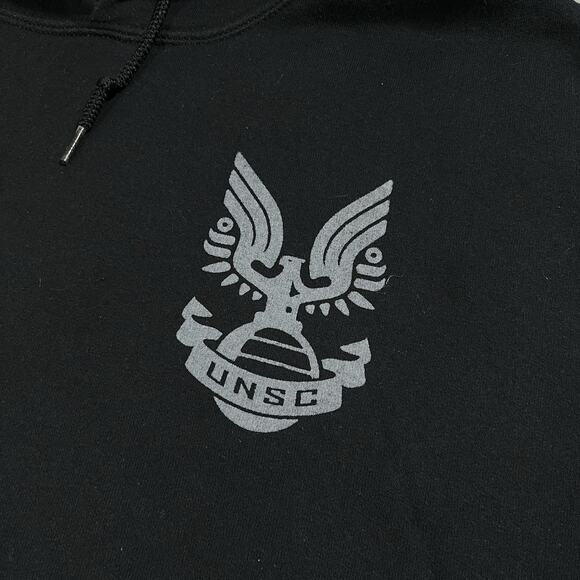 Halo Hoodie Mens Large Sweatshirt Xbox Video Game Infinite Graphic UNSC - Picture 7 of 14